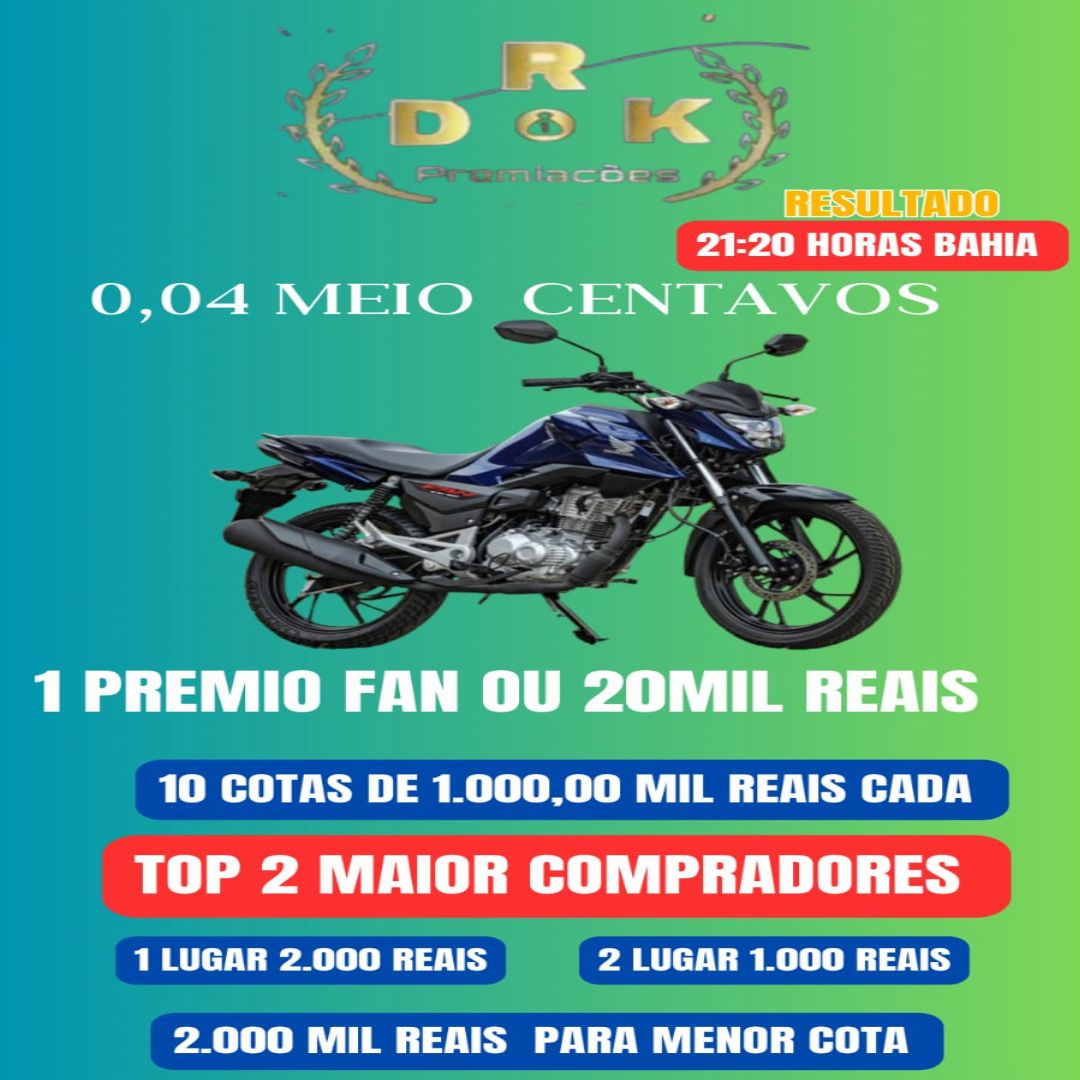 0,04 CENTAVOS PARA PARA 160 OU 20 K