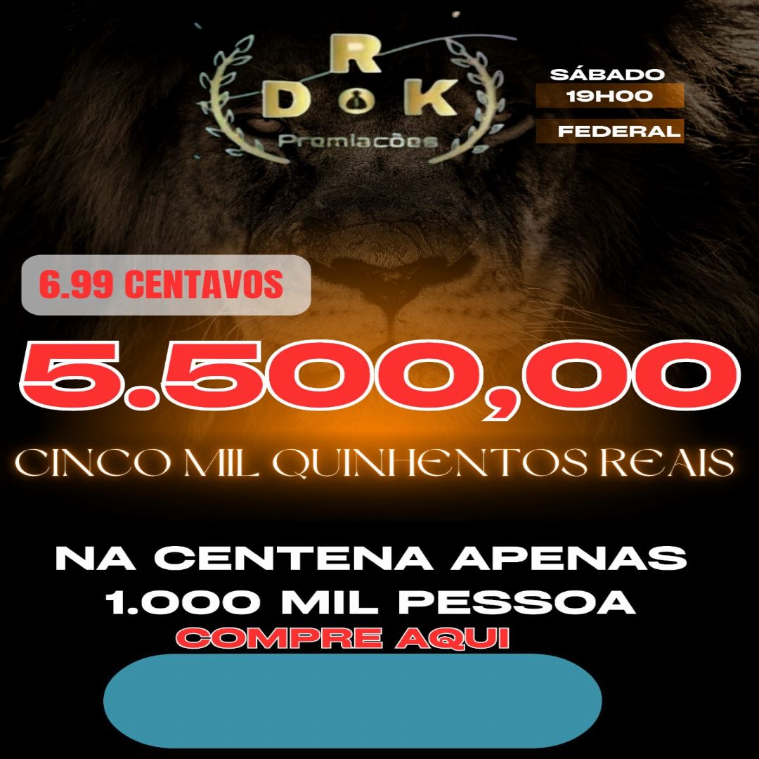 Apenas 1.000 MIL REAIS PARA 5.500 REAIS